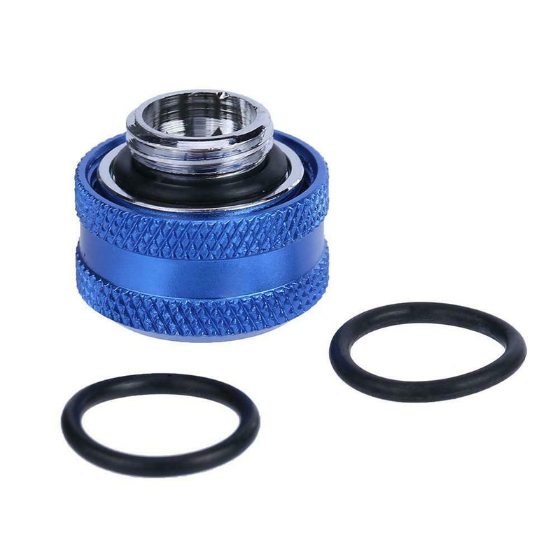 G1/4 Thread Rigid Tube 14mm Hard Tube Extender for PC Water Cooling(Blue)
