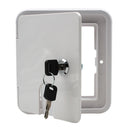 Square ELECTRIC CABLE HATCH w/ Key for RV Electric Cord RV Camper Electric Cord