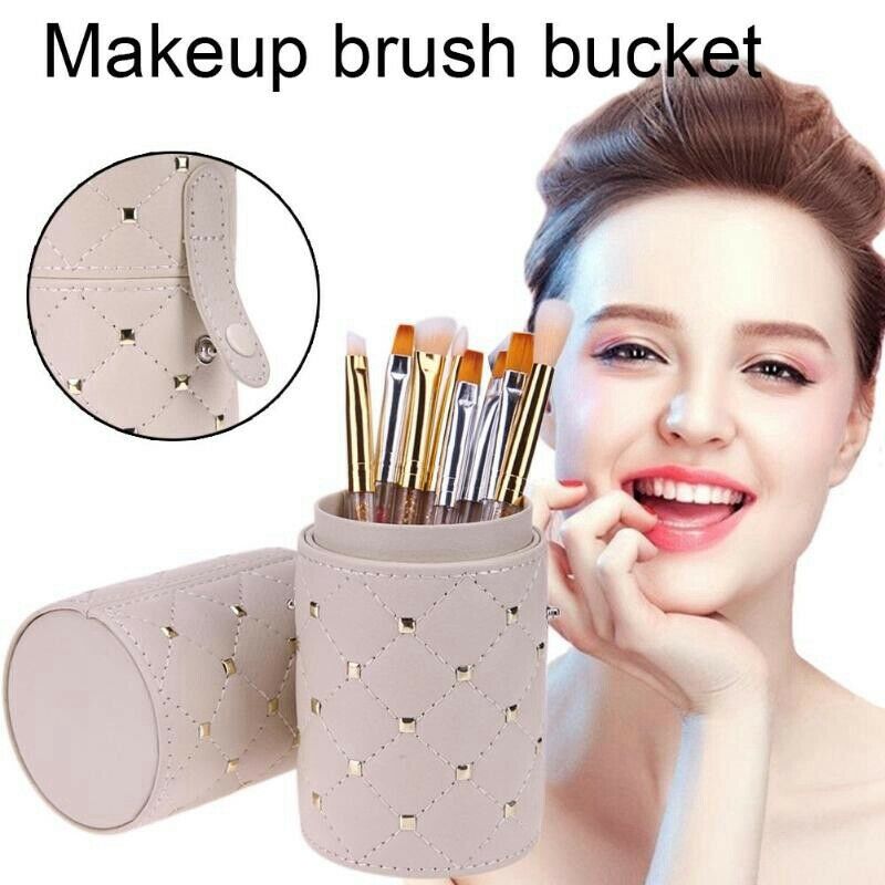 Fashion Makeup Brushes Holder Case Pu Leather Travel Pen Holder Storage Cos U4U1