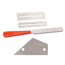 Stainless Steel Guitar Fret File+Fret Rocker Level+Fingerboard Protector Gu I1R1