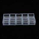 10x Square Furniture Leg Covers No-slip Chair Leg Caps Floor Protectors Clear
