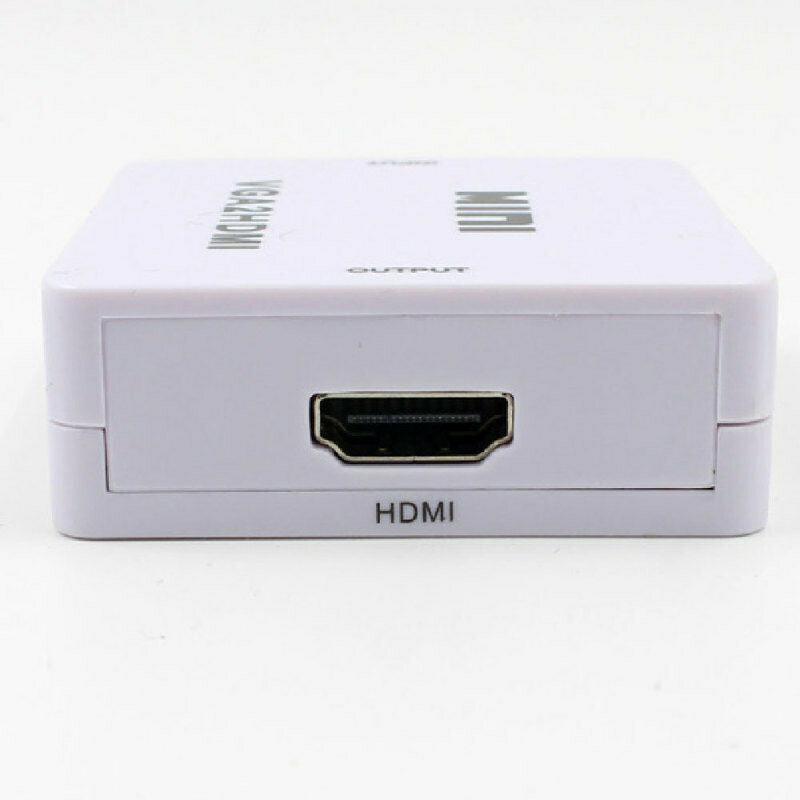 1080P Full HD HDTV Audio VGA to HDMI Video Converter Adapter Box for Laptop PC