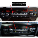 1 Pair Car Heater Climate Control Switch Fan Button Cap Covers for BMW F10 SN9F