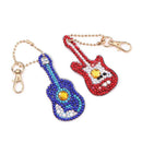 5pcs DIY Violin Full Drill Special Shaped Diamond Painting Keychains Gifts