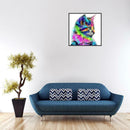 5D DIY Full Drill Diamond Painting Colorful Kitten Cross Stitch Embroidery