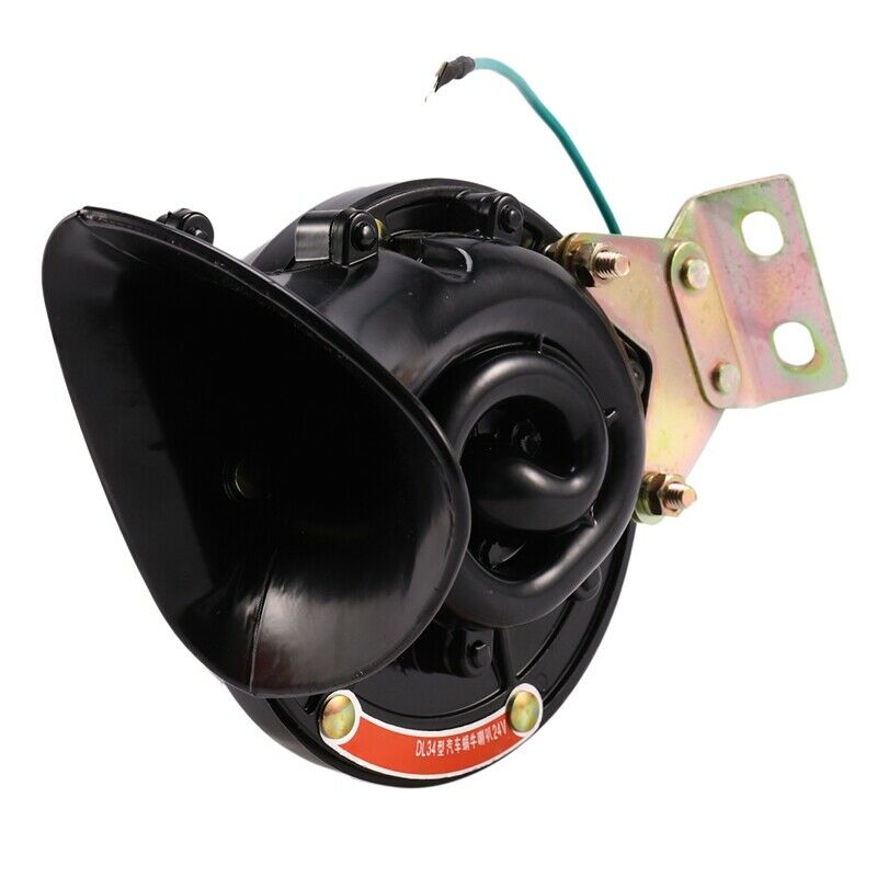 Car Styling Loud 300DB 24V Black Electric Snail Horn Air Horn Raging Sound  T9Z3