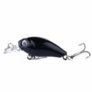 5x Minnow Fishing Lures Bass Crankbait Hooks Tackle Crank Baits + Fishi CHA