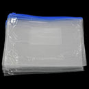 12 x A5 Blue Zip Zippy Bags -Document Clear Plastic Transparent Storage bag J5T5