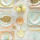 Disposable Tableware Party Paper Plates Napkins Pineapple Birthday Party Su