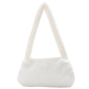 Animal Pattern Underarm Bag Women Mini Plush Shoulder Handbags Purse (1)