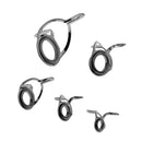 5Pcs Fishing Rod Guide Tip Top Replacement Pole Repair Kit Ring Tips 4-11mm
