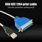 1.5m Portable Parallel Port 12Mbps USB To IEEE 1284 Printer Cable For Notebooks