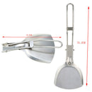Folding Camping Foldable Steel Shovel Spatula BBQ Tools Cookware Outdoor- OZ