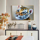 5D DIY Diamond Painting Full Round Drill Tiger Embroidery Wall Art (A398)