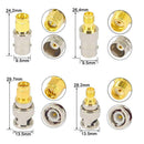 4pcs BNC Female to SMA Male Connectors Type RF Connector Adapter Converter