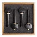 4Pcs Professional Ebony Wood Cello Tuning Pegs Violoncello Musical Intrumen