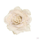 5 Packs Burlap Flowers Set,Lace Burlap Ribbon Rolls,Handmade Burlap Flowers and