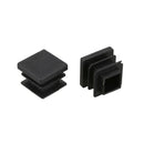 24 Pieces 16 * 16mm Plastic Striated Tube Plugs Insertion Black