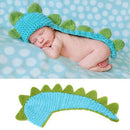 Creative Baby Crochet Knit Dinosaur Costume Photography Photo Prop Hat Outfit FT