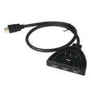 Lovoski HDMI Switch Switcher Selector Splitter 3Port Hub Box 1080P For HDTV