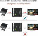 2x1 1x2 In Out UHD 4K Bi Direction HDMI 2.0 Switch Switcher Splitter Hub HDCP AU