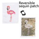 Flamingo Reversible Change Color Sequin Sew On Patches for Clothes DIY AppliB3C