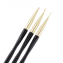 Pointed Nail Art Pen Crystal Carved UV Gel Pen Nail Decoration Tool (Black) A