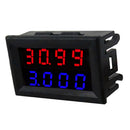 DC Voltmeter Ammeter Blue LED Dual Digital Volt Amp Meter 0mA-3.000A