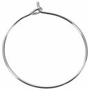 100 Pcs Metal Wine Glass Charm Rings 29x25mm Q8E2