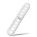 10LED Magnet Cupboard Wardrobe Lamp PIR Motion Sensor Under Cabinet Light