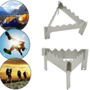 Folding 3 Leg Alcohol Burner Stove Stand Rack Bracket BBQ Camping Cooking O3W3
