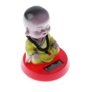3pcs/set Plastic Solar Powered Shaking Head Bobbling Figures Car Decor ACCS