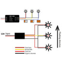 3-Step Sequential Flow Semi Dynamic Chase Flash Tail Light Module For Cars Parts
