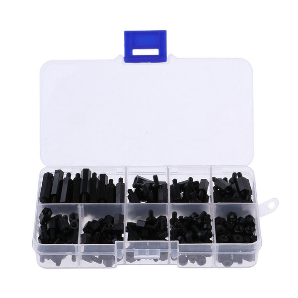 180Pcs M3 Male Female Hex Nylon Spacer Standoffs Prototyping Accessories for RC
