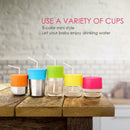 Stretchable Leakproof Silicone Lids Creative Kids Baby Drinking Cup Cover