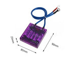 Digital Display Fuel Saver Grounding Voltage Regulator Stabilizer (Purple)