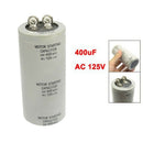 Motor Start up Run Capacitor Gray 400uF AC 1250V for Washing Machine T2U3