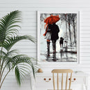 DIY Digital Painting By Numbers Kits Couples Frameless Canvas Picture Decor A