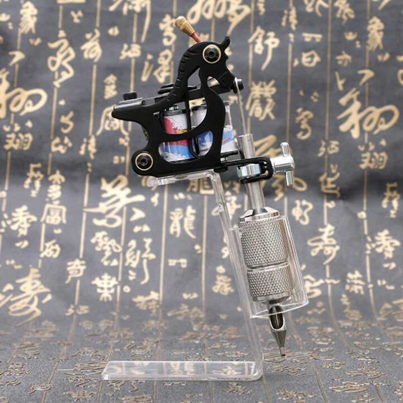 Tattoo Machine Holder Stand Clear Acrylic Tattoo Gun Organizer Tool Gw