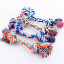 Colorful Cotton Knot Braided Pet Puppy Dog Teeth Health Clean Chew Toys Rope New