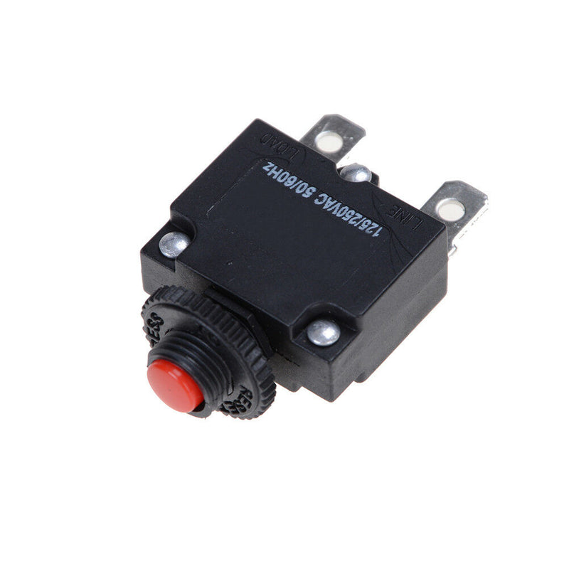 125/250VAC 15A Switch Push Reset Button Circuit Breaker Overload Protector A Bj