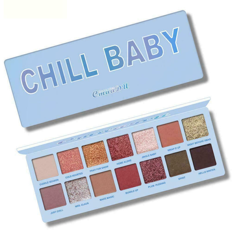 2019 New Makeup Palette 14 Color Waterproof Eye Shadow Chill Baby N4O0