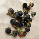 100pcs Multi Color Small Tea Rose Diy Rose Flower Silk Flowers Artificial F