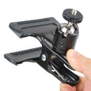Universal Flash Light Holder Clamp Ball Head Tripod Backdrop Clip Photo Kit