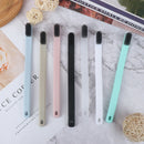 2PCS Charcoal Toothbrushes Reusable Soft Bristles Anti-skid Couple Toothbrush
