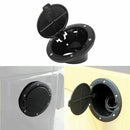 Black Fuel Filler Door Cover Gas Tank Cap for 2/4 Door For 07-16 Jeep Wrang