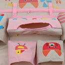Oxford Cloth Car Storage Bag Folding Mobile Mummy Bag Pink
