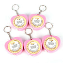 Retractable Ruler Tape Measure Key Chain Mini Pocket Size Metric Key Ring FT