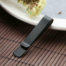 Metal Stainless Steel Money Clip Holder Folder Collar Clip (Black)