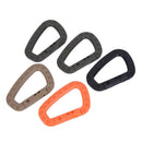 5pcs Mountaineering Buckle Snap Clip Plastic Hook Climbing Carabiner D Shap3C